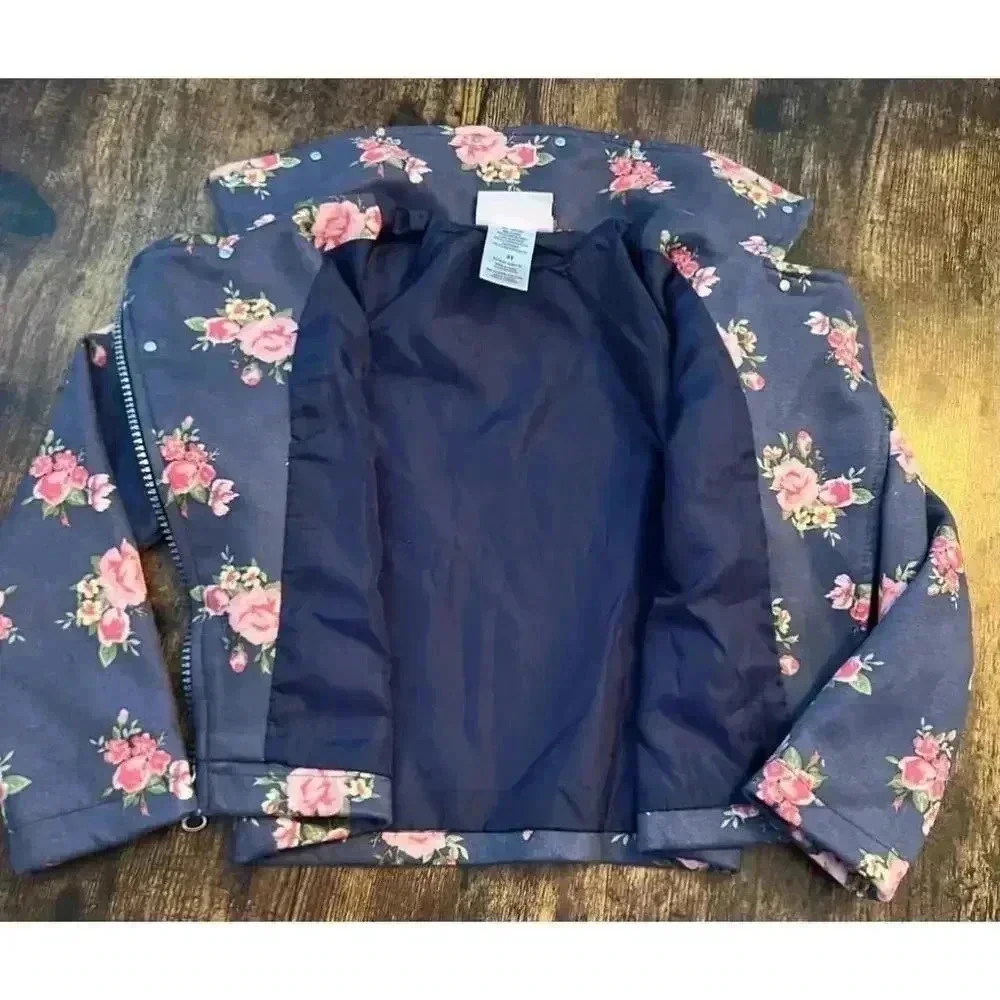 Little Lass | toddler girl moto-style jacket. Size: 3T.